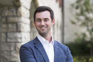 Male headshot outdoors